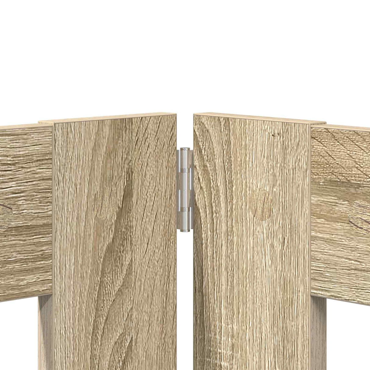Foldable Dog Gate with Stands 8 pcs Sonoma Oak 60 cm