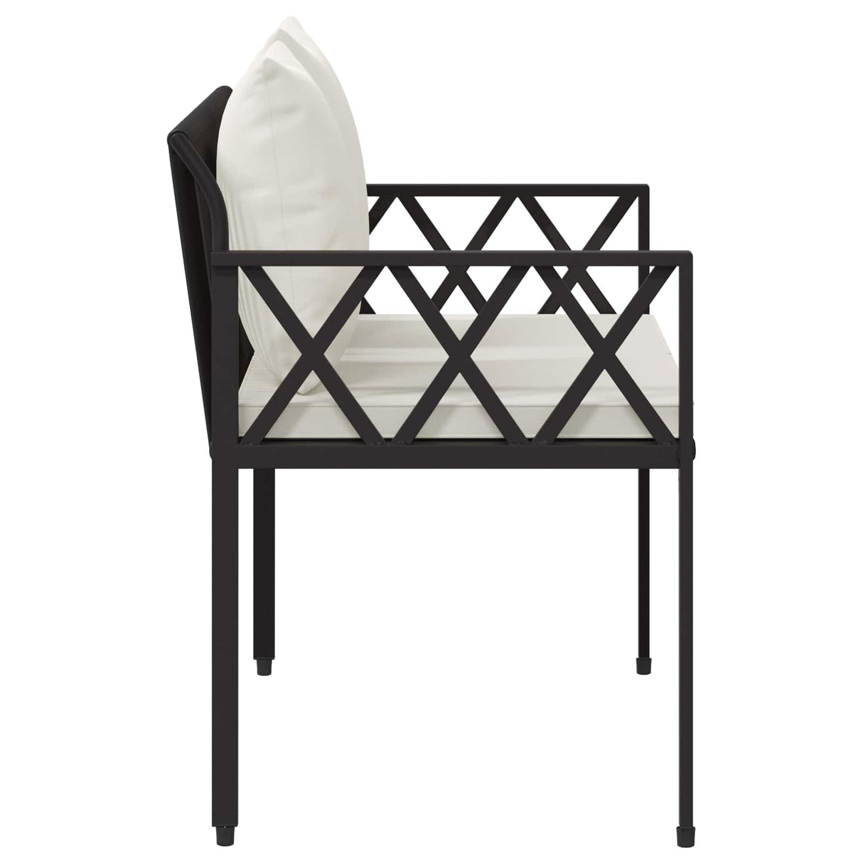 Outdoor Benches 2 -Seater 116 x 56 x 75 cm Poly Rattan