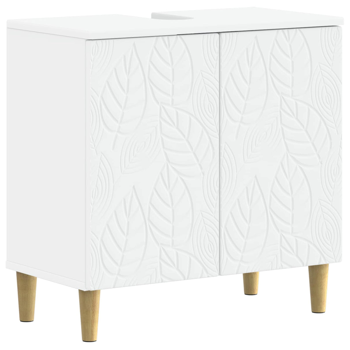 3 Piece Bathroom Cabinet Set DELFT White Engineered Wood