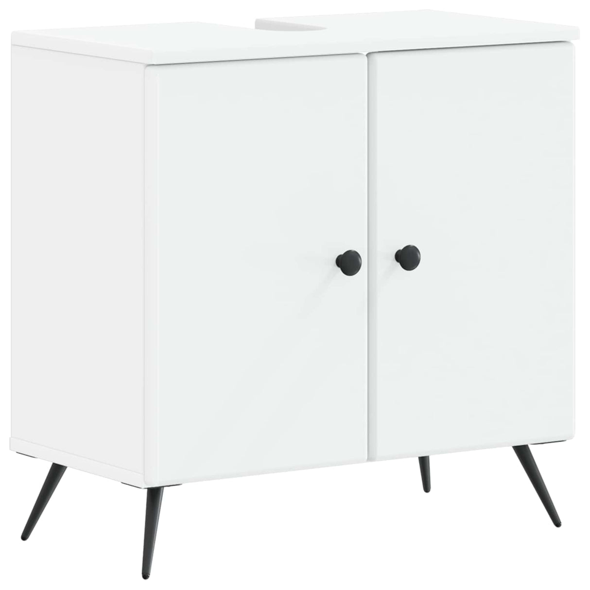 3 Piece Bathroom Cabinet Set BREDA White Engineered Wood