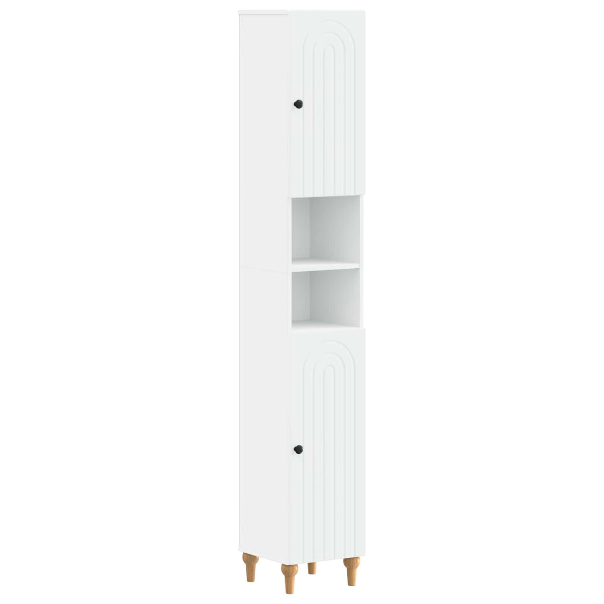 2 Piece Bathroom Cabinet Set ALKMAAR White Engineered Wood