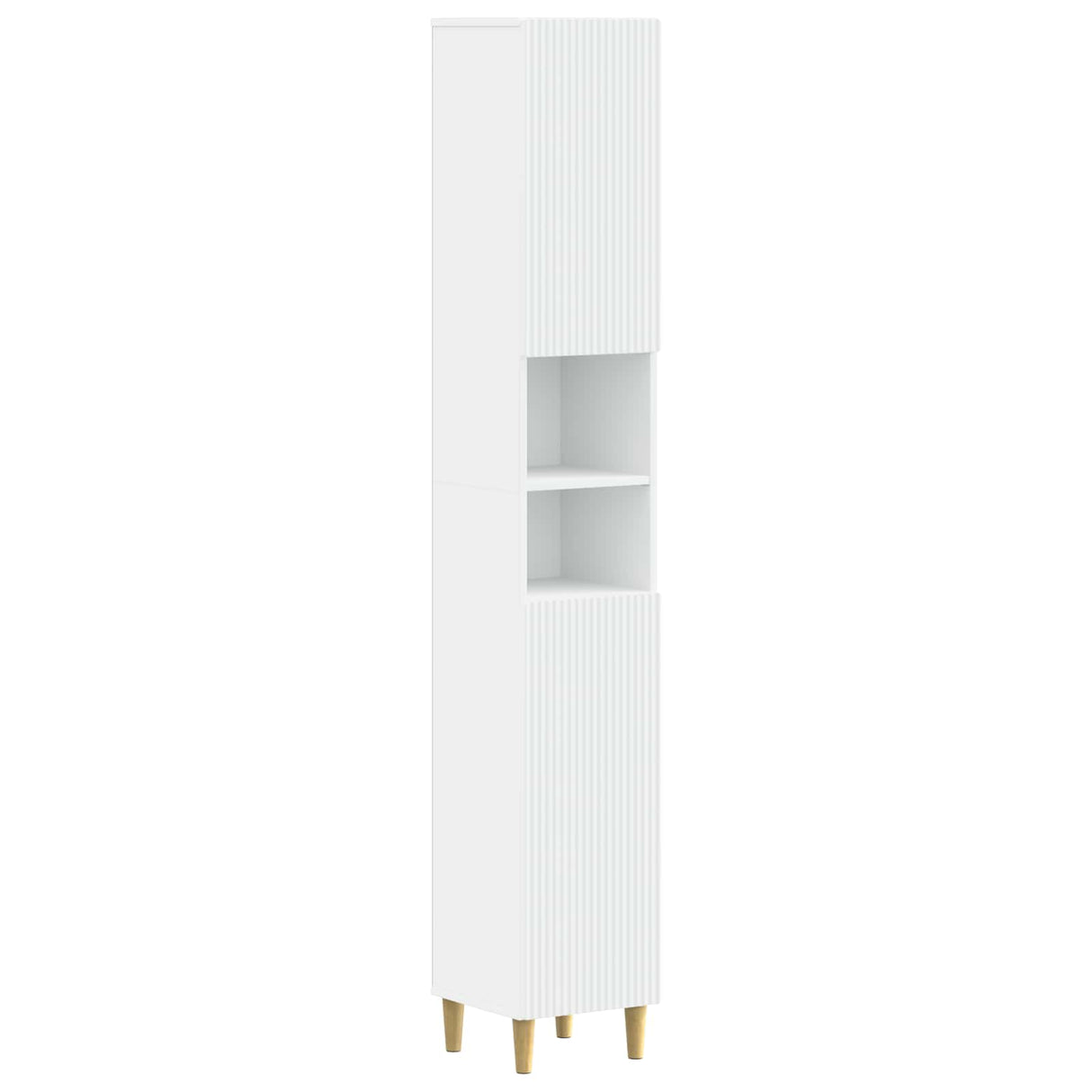 2 Piece Bathroom Cabinet Set ARNHEM White Engineered Wood