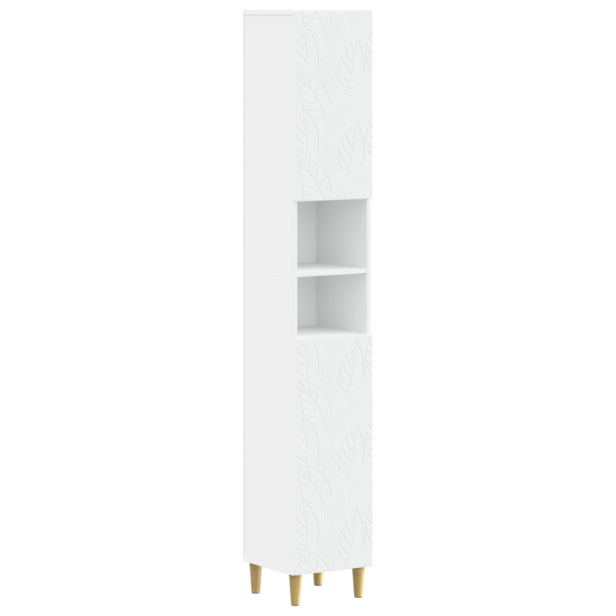 2 Piece Bathroom Cabinet Set DELFT White Engineered Wood