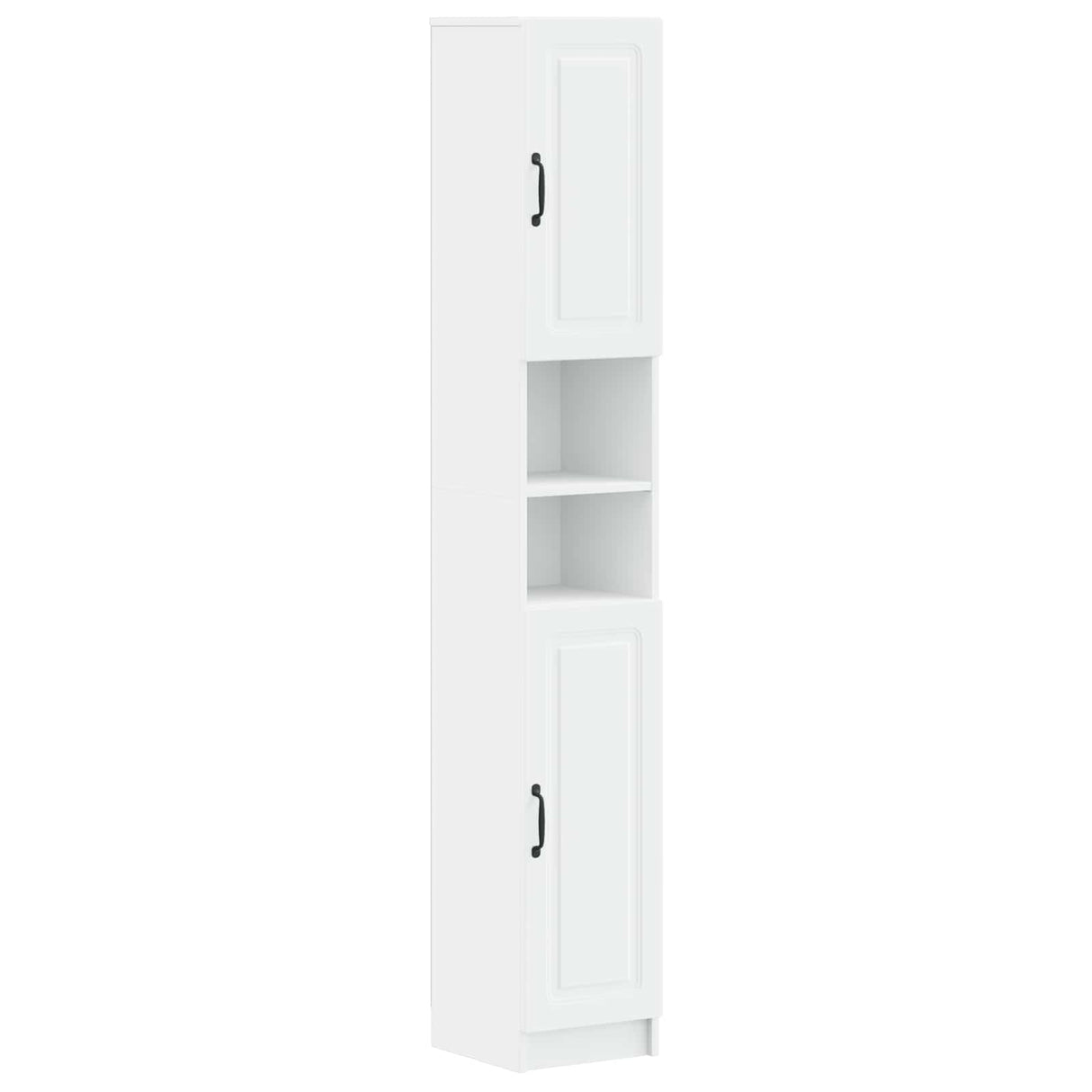 2 Piece Bathroom Cabinet Set UTRECHT White Engineered Wood