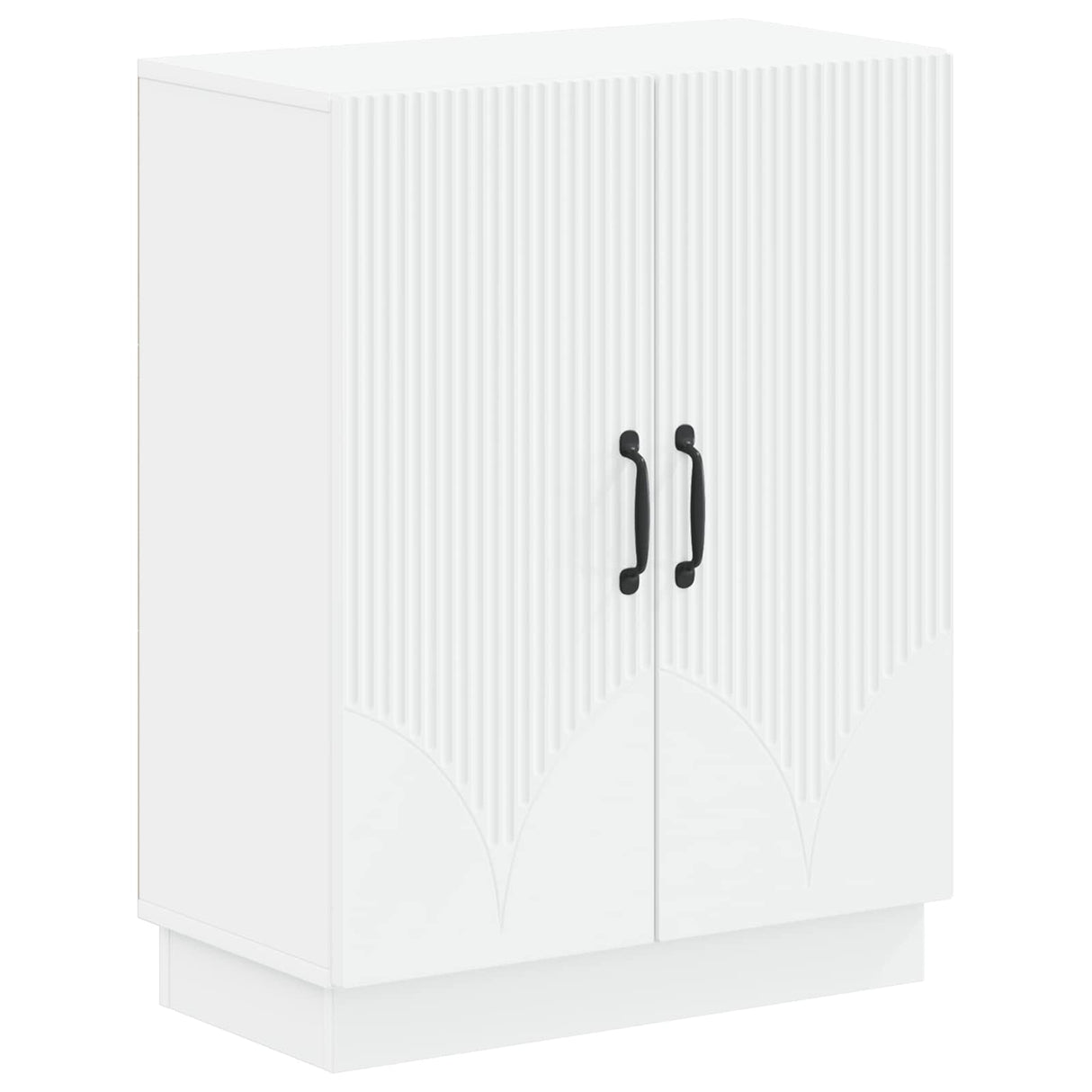 2 Piece Bathroom Cabinet Set HOORN White Engineered Wood