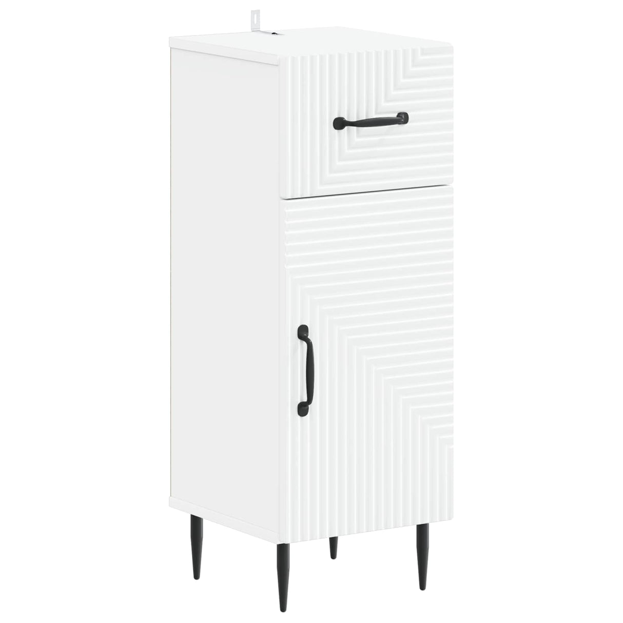 2 Piece Bathroom Cabinet Set HAARLEM White Engineered Wood