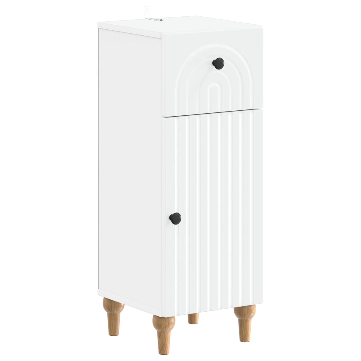 3 Piece Bathroom Cabinet Set ALKMAAR White Engineered Wood
