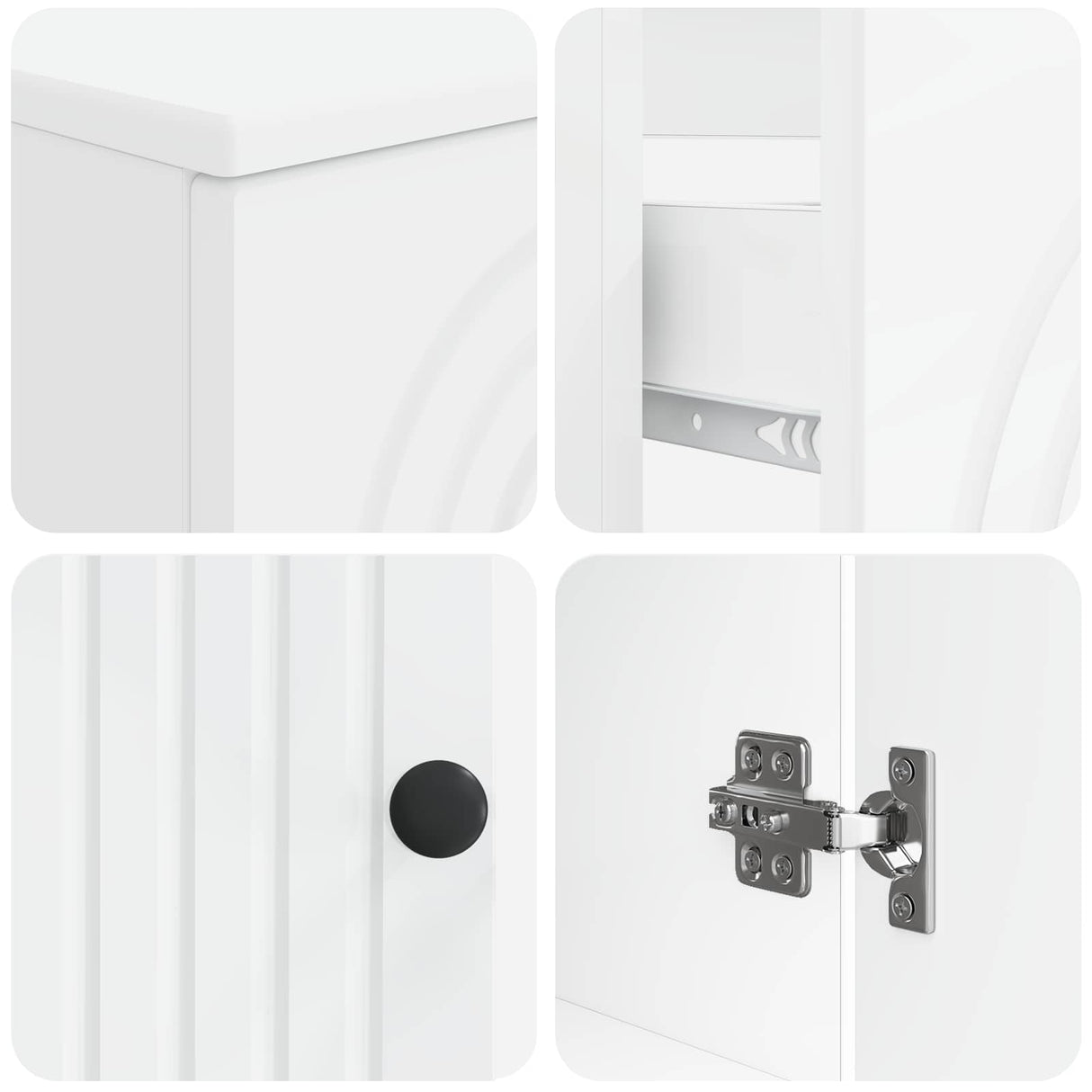 3 Piece Bathroom Cabinet Set ALKMAAR Engineered Wood