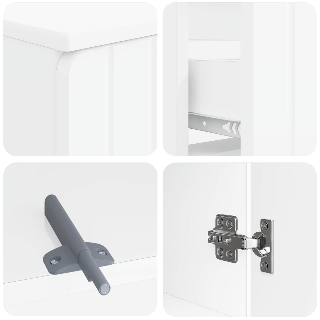 3 Piece Bathroom Cabinet Set ZWOLLE Engineered Wood