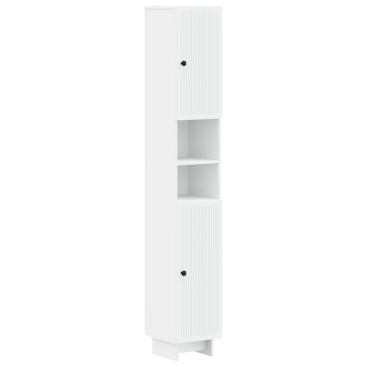 4 Piece Bathroom Cabinet Set EDE White Engineered Wood