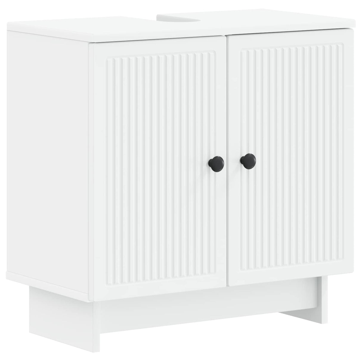 3 Piece Bathroom Cabinet Set EDE White Engineered Wood