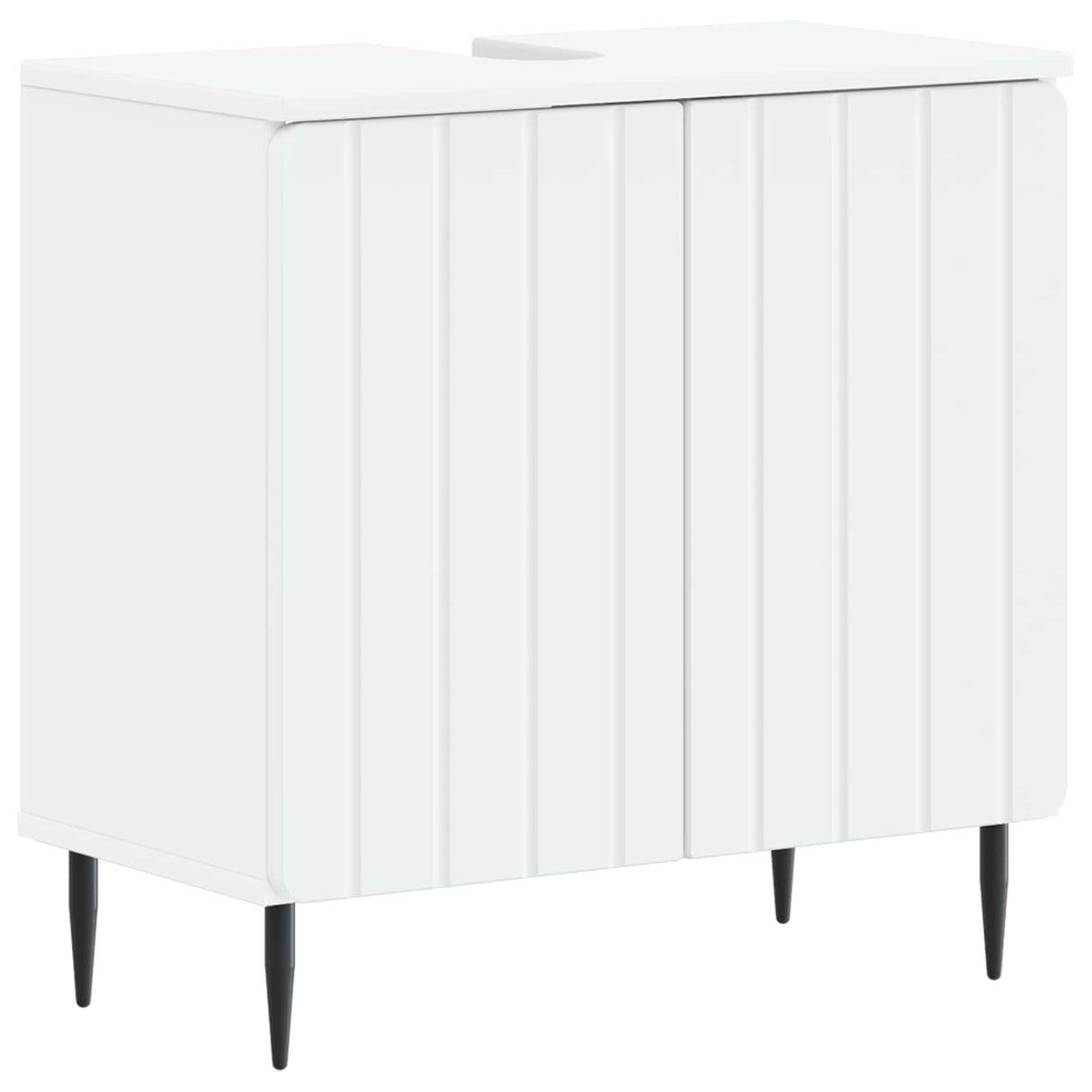 3 Piece Bathroom Cabinet Set ZWOLLE White Engineered Wood