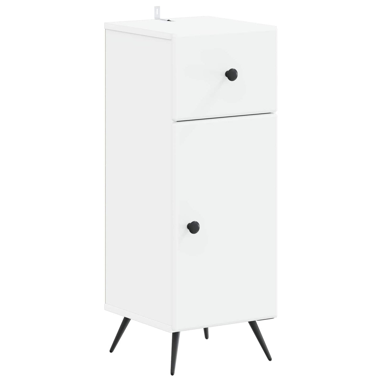 3 Piece Bathroom Cabinet Set BREDA White Engineered Wood
