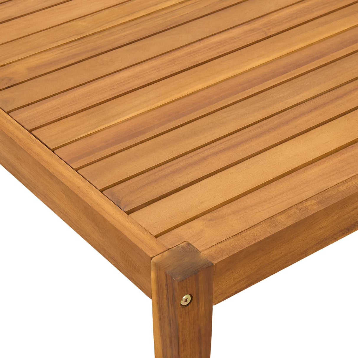 Table Solid Acacia Wood Natural 60 x 60 x 30 cm