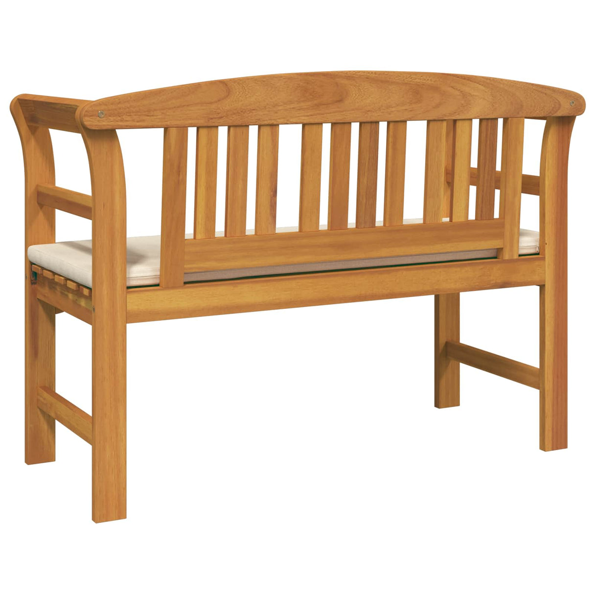 Rose Bench Cream White 114 x 46 x 82.5 cm Solid Acacia Wood