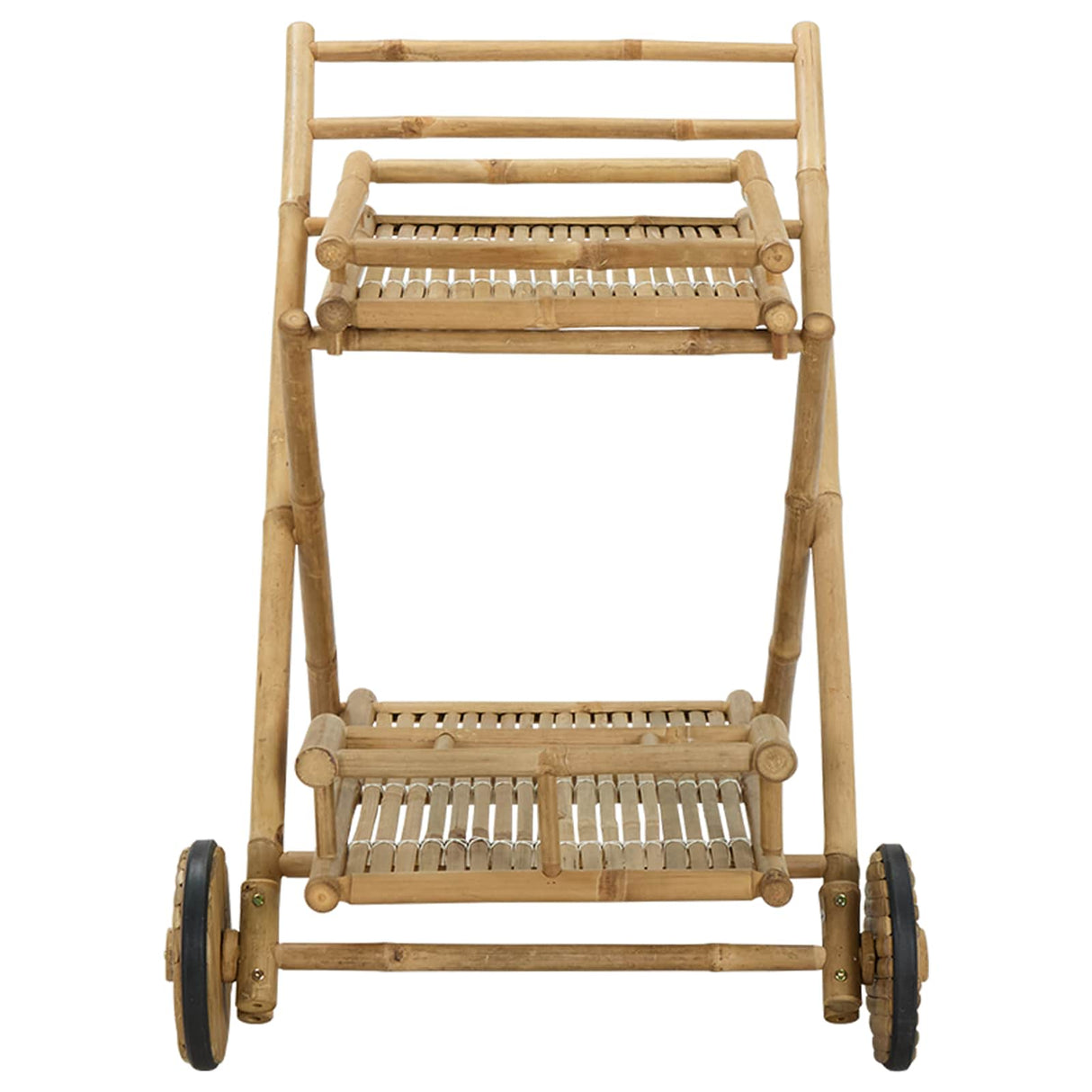 Serving Trolley with wheels Natural 79 x 67.5 x 84 cm Bamboo