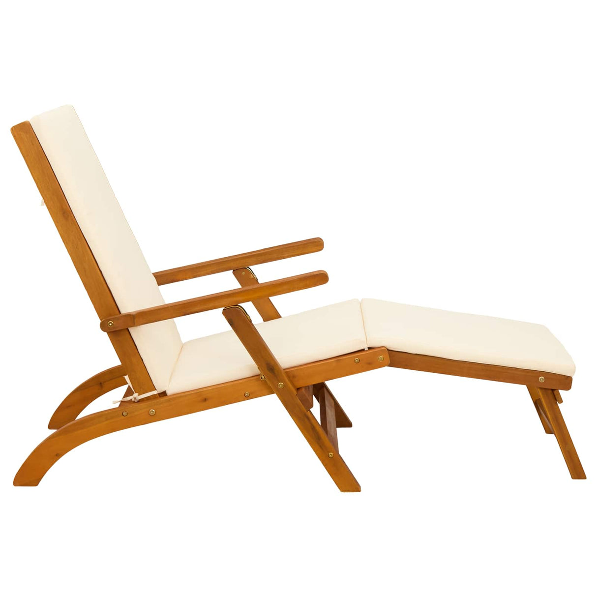 Reclining and Folding Sunlounger 2 pcs 55 x 146 x 91 cm