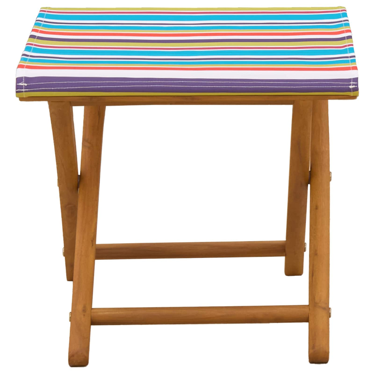 Deck Chair 2 pcs Solid Eucalyptus Wood Multicolour