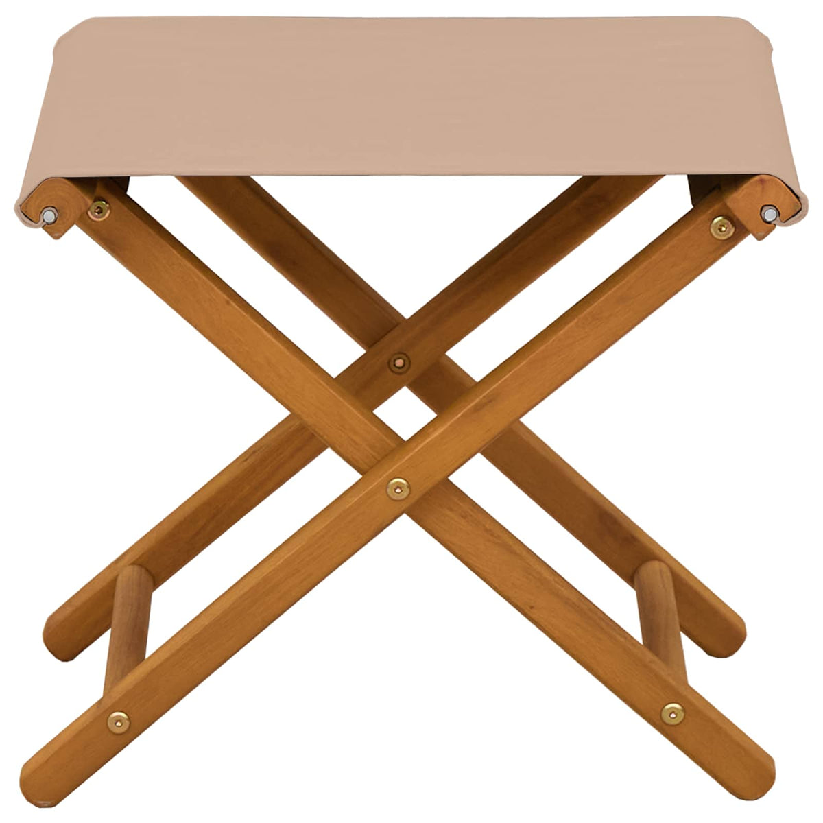 Deck Chair 2 pcs Solid Eucalyptus Wood Taupe