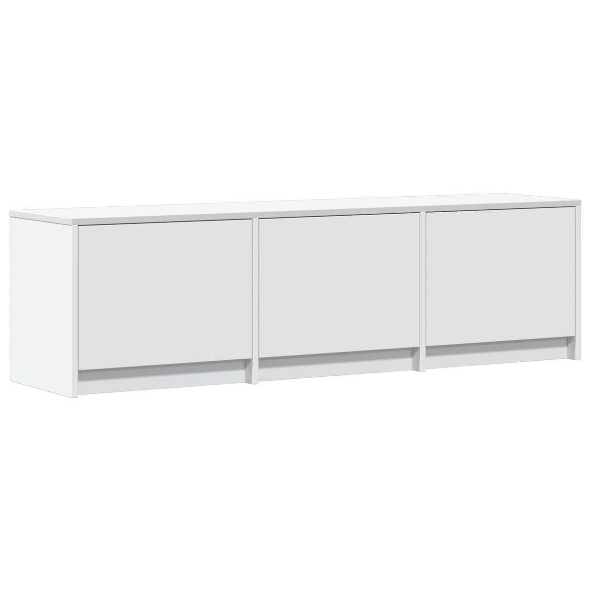 TV Cabinet with LED White 140 x 34 x 40 cm Engineered Wood