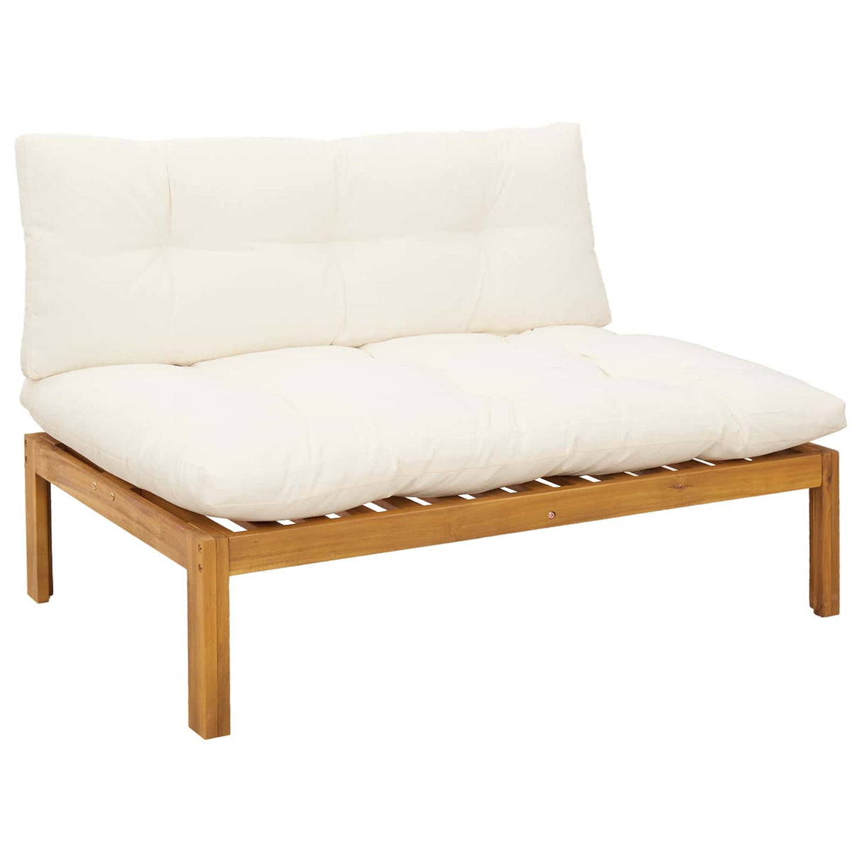 4 Piece Garden Pallet Sofa Units Solid Acacia Wood Natural