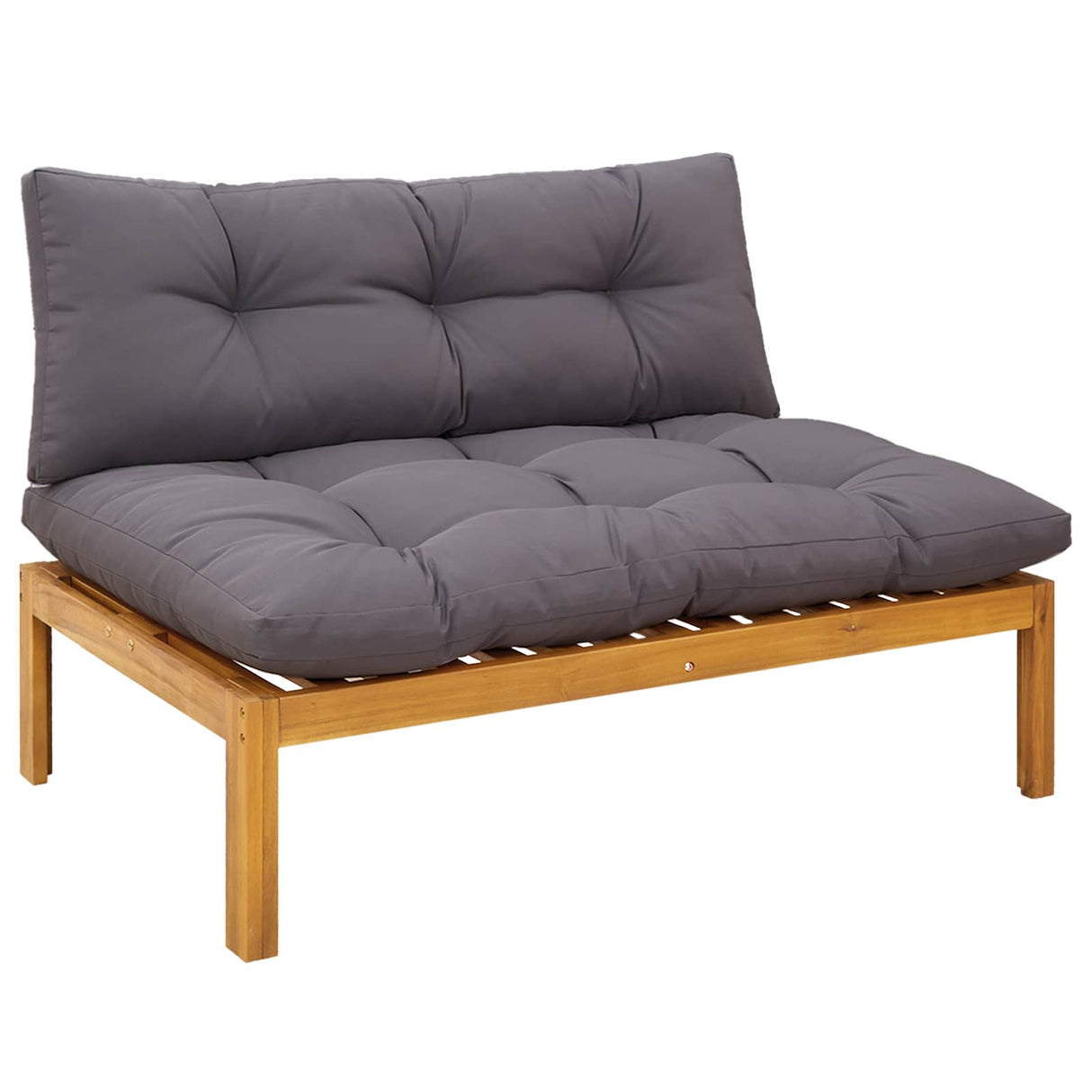 4 Piece Garden Pallet Sofa Units Solid Acacia Wood Natural