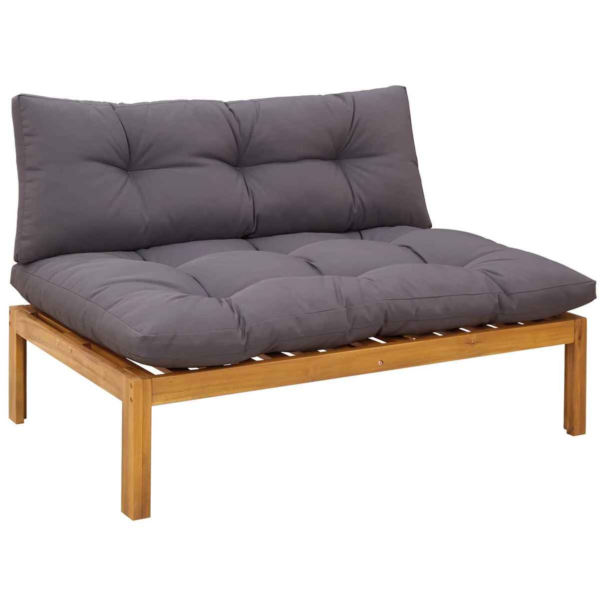 6 Piece Garden Pallet Sofa Units Solid Acacia Wood Natural
