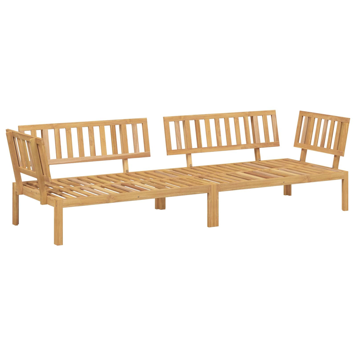 Sofa Set with Cushion Plain 2 pcs Anthracite Solid Acacia Wood