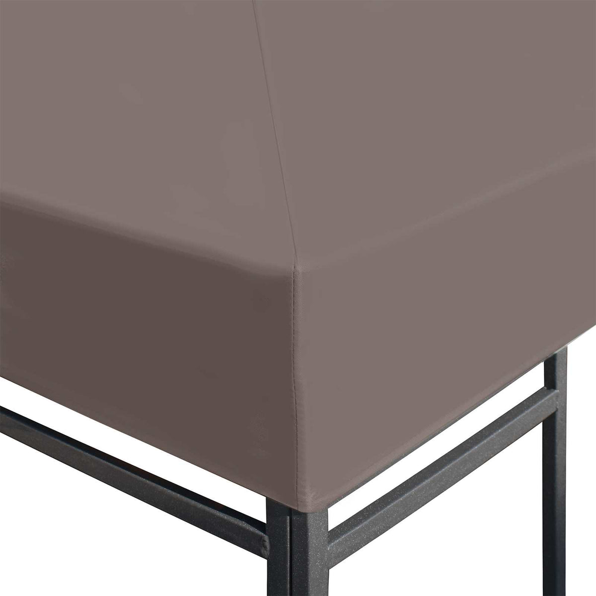 Gazebo Cover 300 x 300 cm Taupe Polyester and Steel