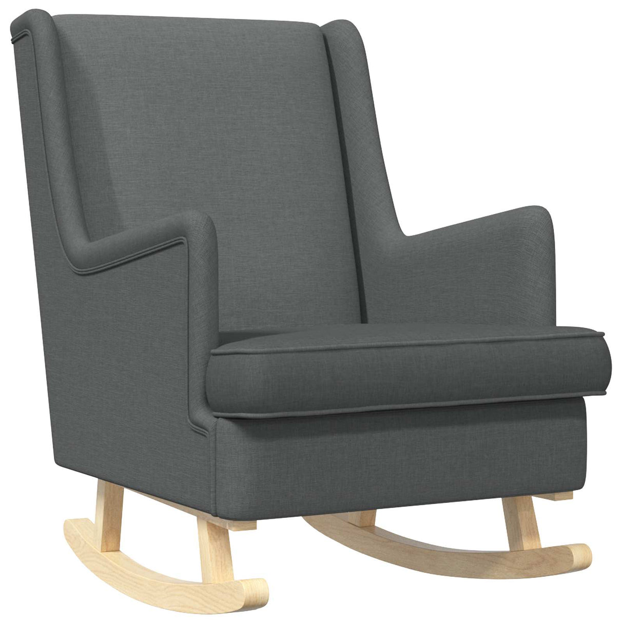 Rocking Chair Dark Grey 62 x 80 x 85 cm Fabric