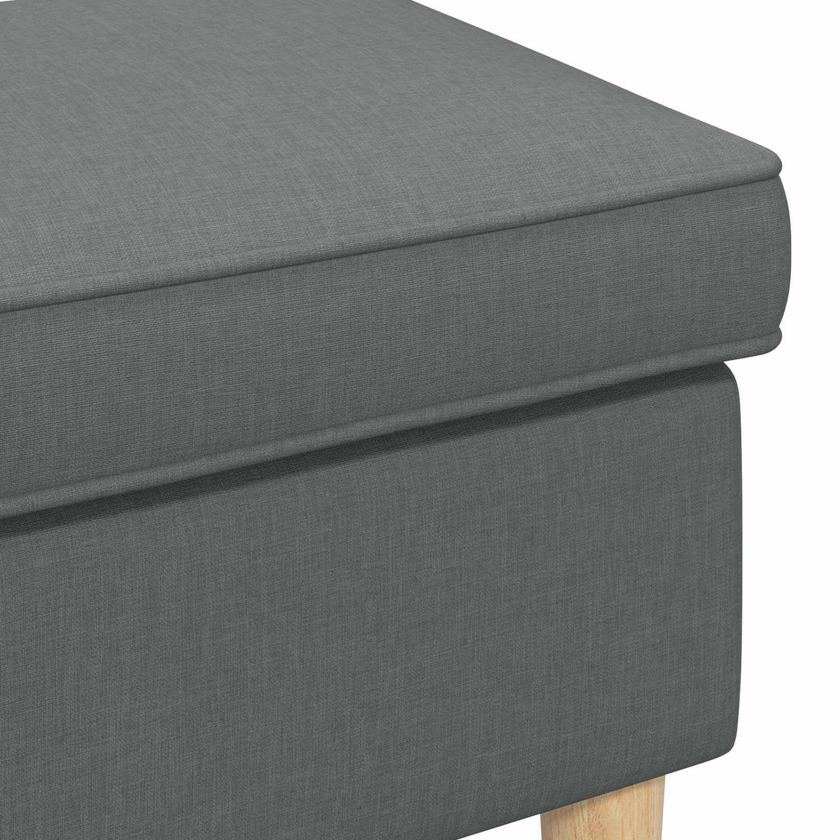 Foot Stool Dark Grey 55 x 35 x 41 cm