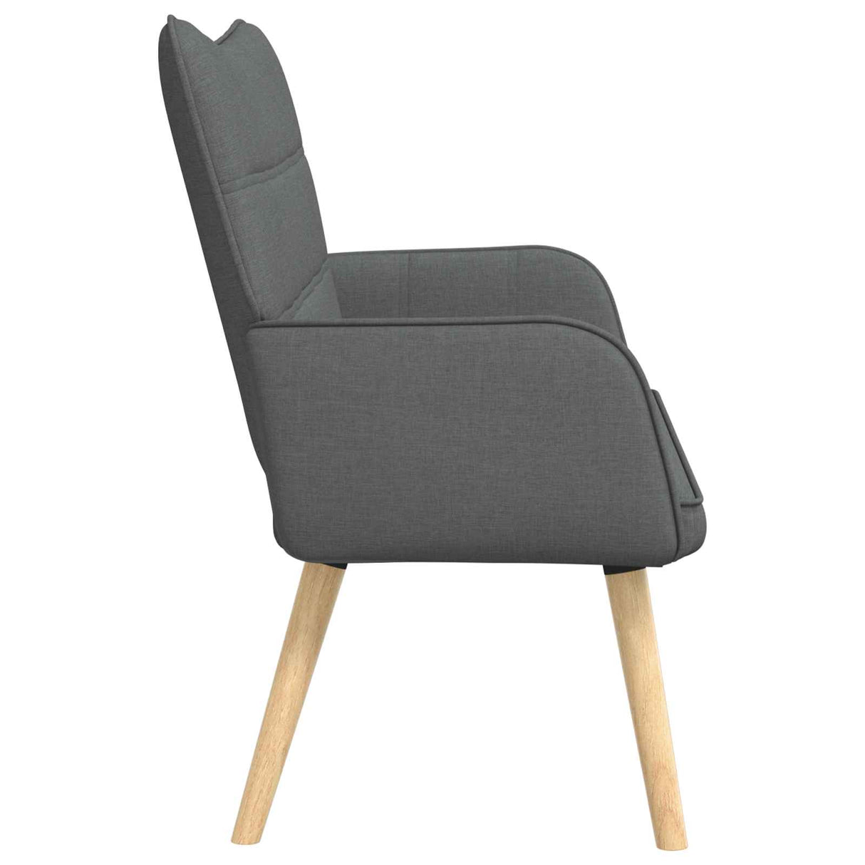 Two Seater Sofa Dark Grey 115 x 61 x 87 cm Fabric