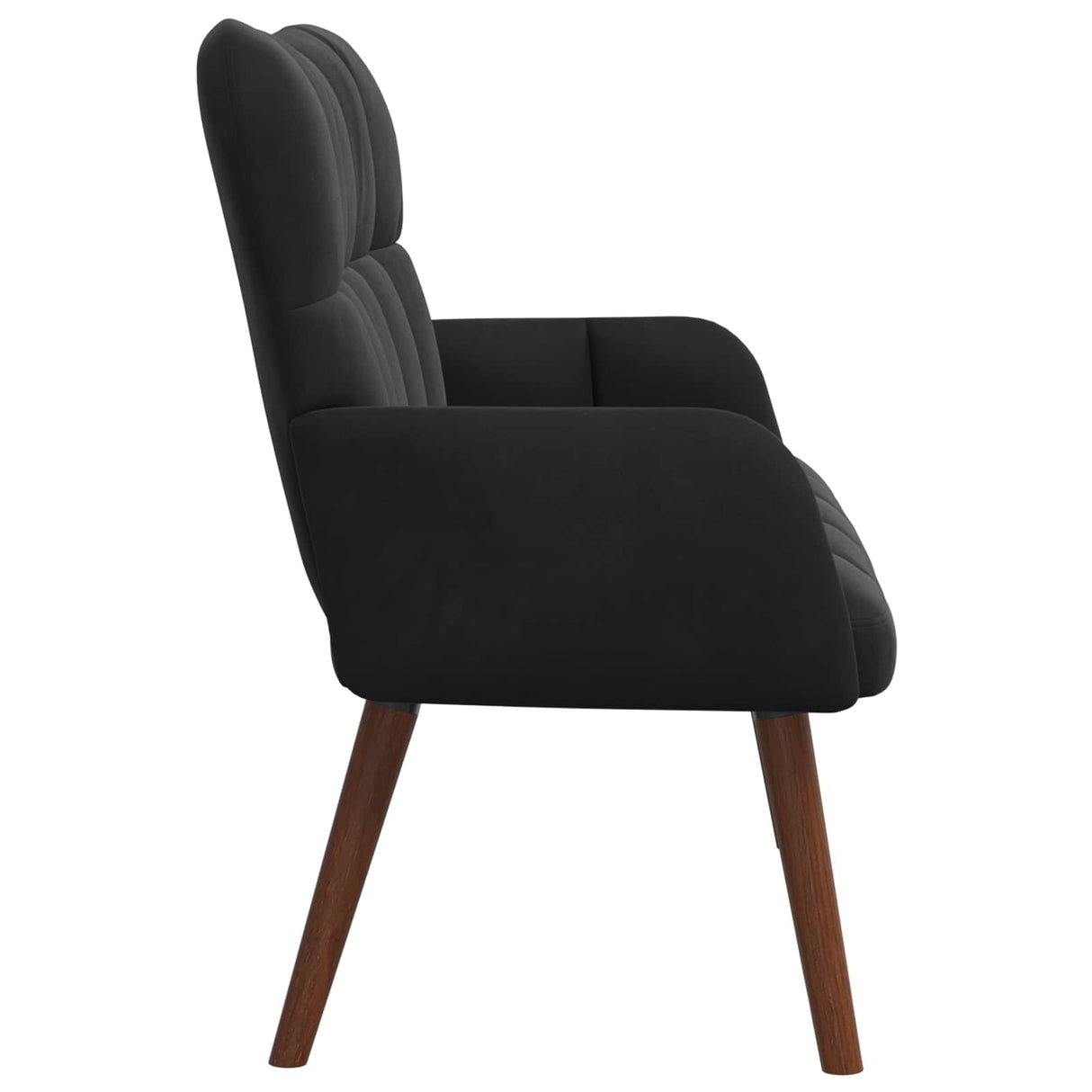 Two Seater Sofa Black 115 x 61 x 87 cm Velvet