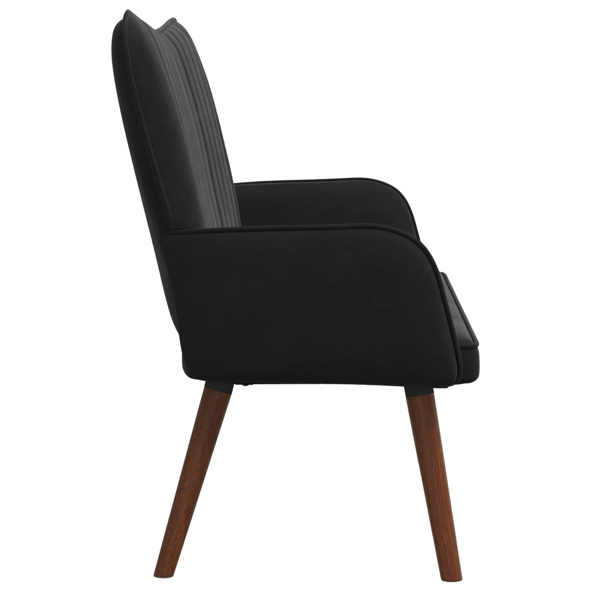 Two Seater Sofa Black 115 x 61 x 87 cm Velvet