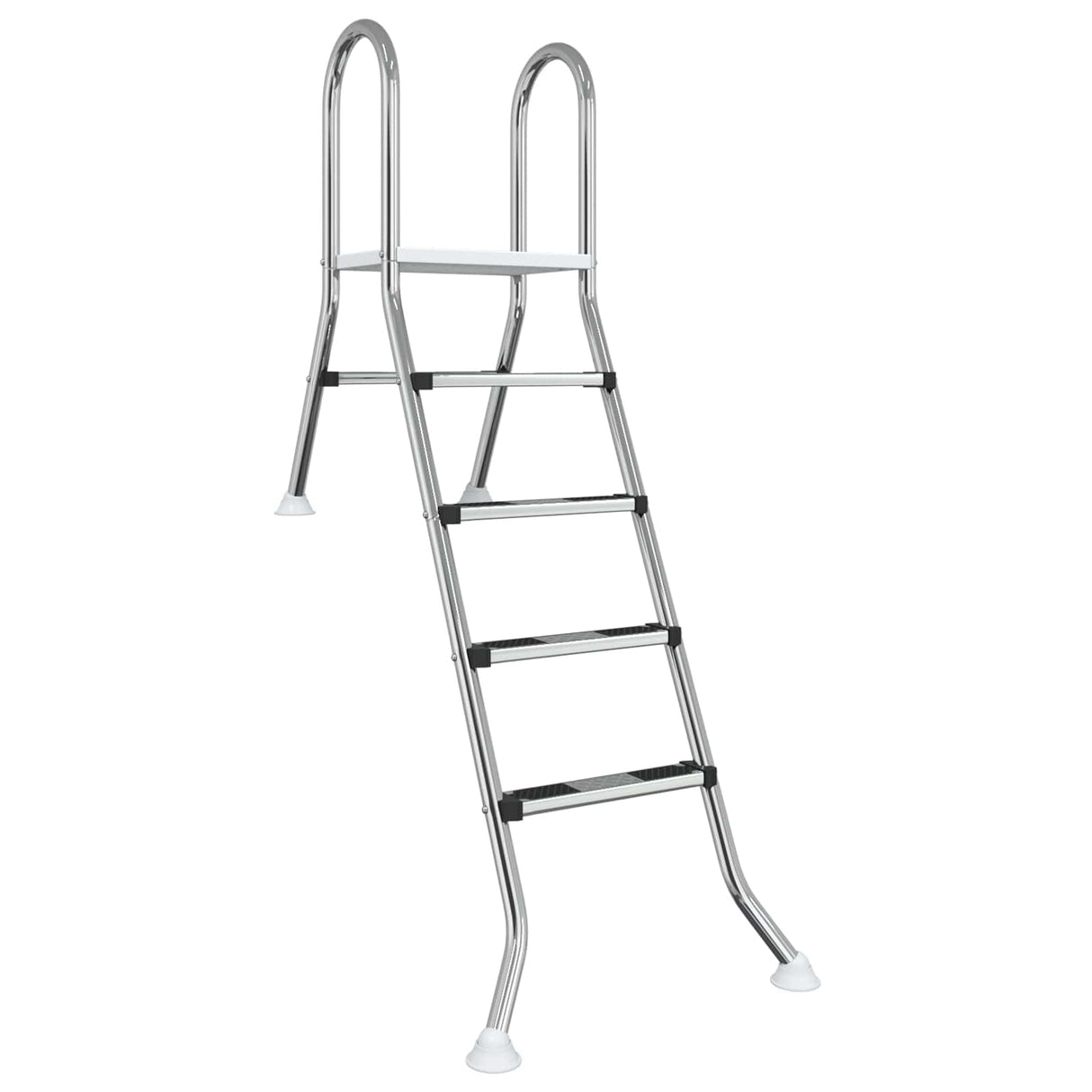 Partially in-ground pool ladder 195 x 116 cm 4-Step