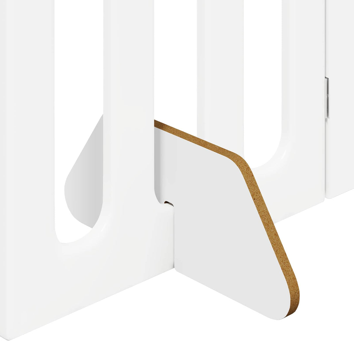 Folding Pet Fence 2 pcs White 100.5 x 38 x 90 cm