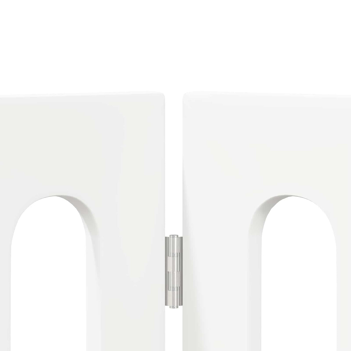 Folding Pet Fence 4 pcs White 201 x 38 x 90 cm Engineered Wood