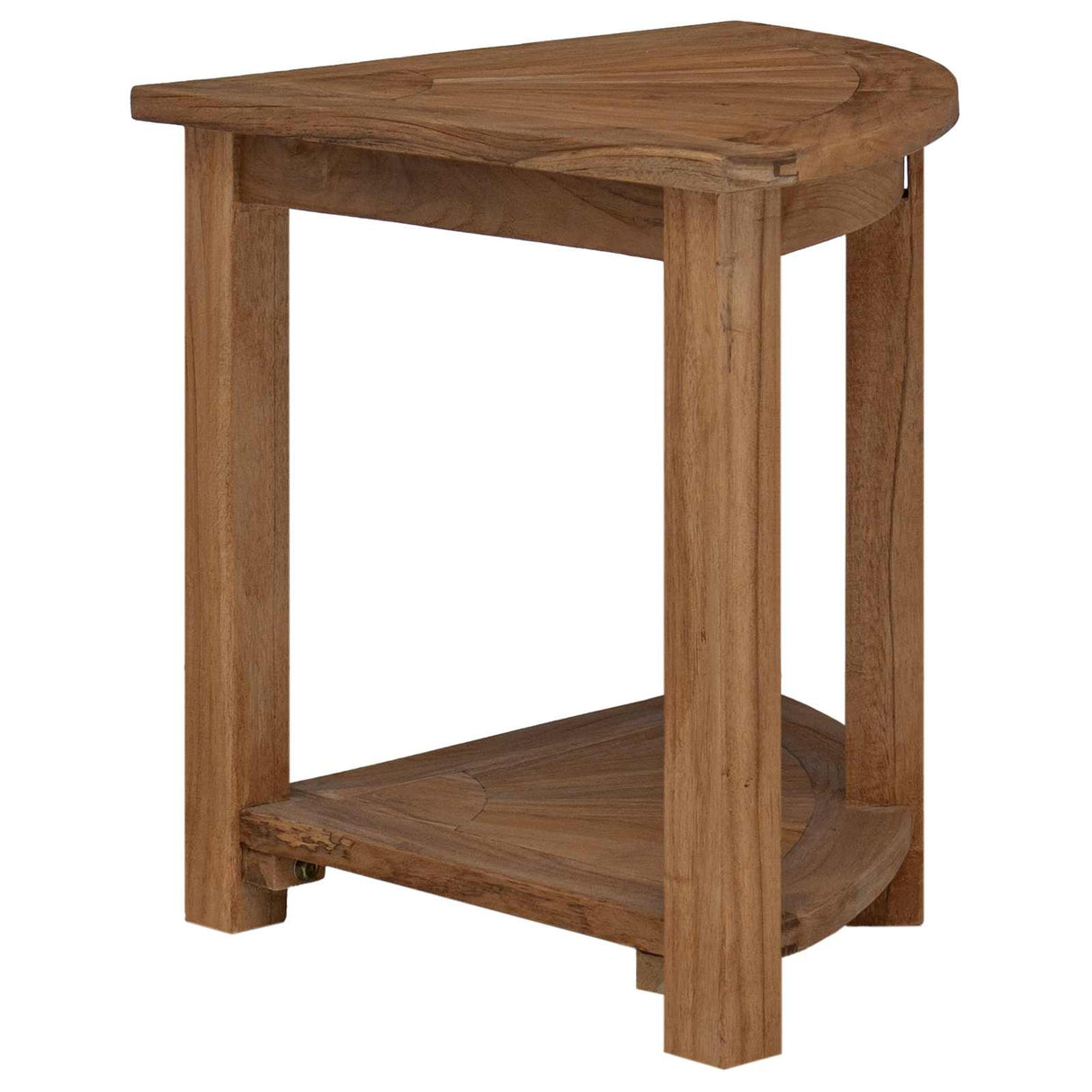 Bathroom Side Table Natural 45 x 45 x 46 cm Solid Teak Wood