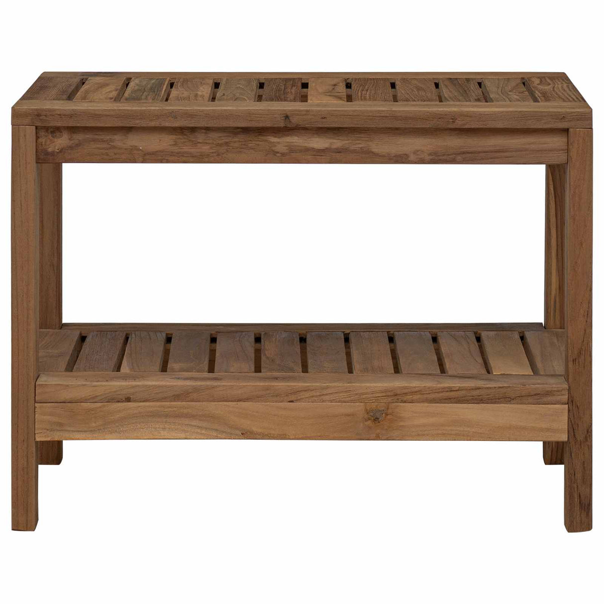 Bathroom Side Table Natural 60 x 30 x 45 cm Solid Teak Wood