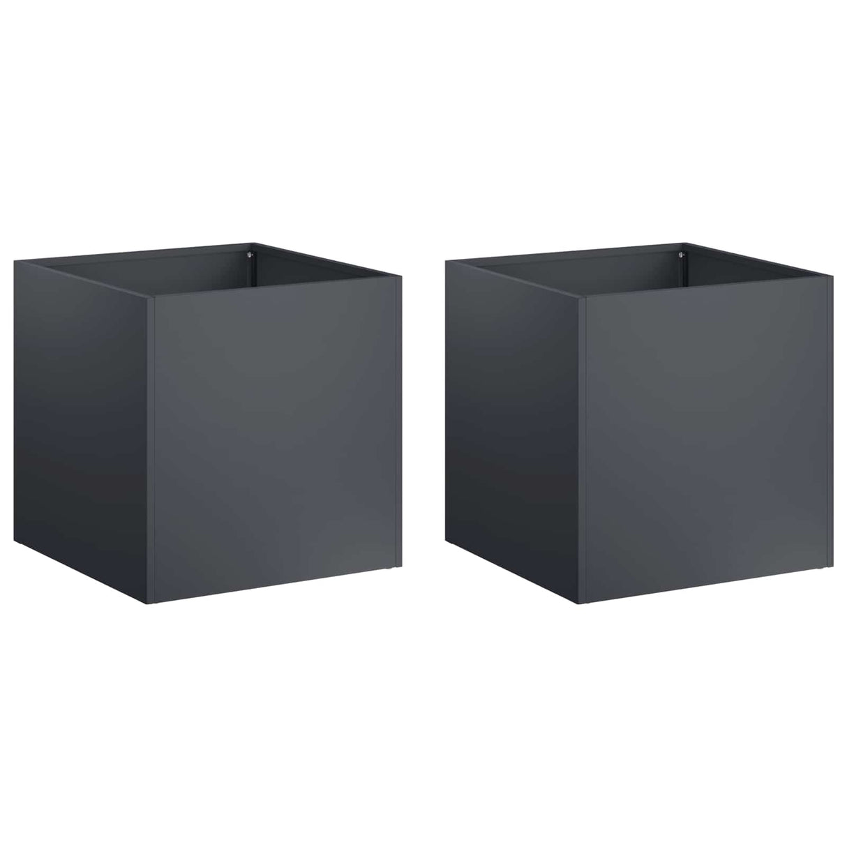 Garden Planter 2 pcs Anthracite 35 x 35 x 35 cm