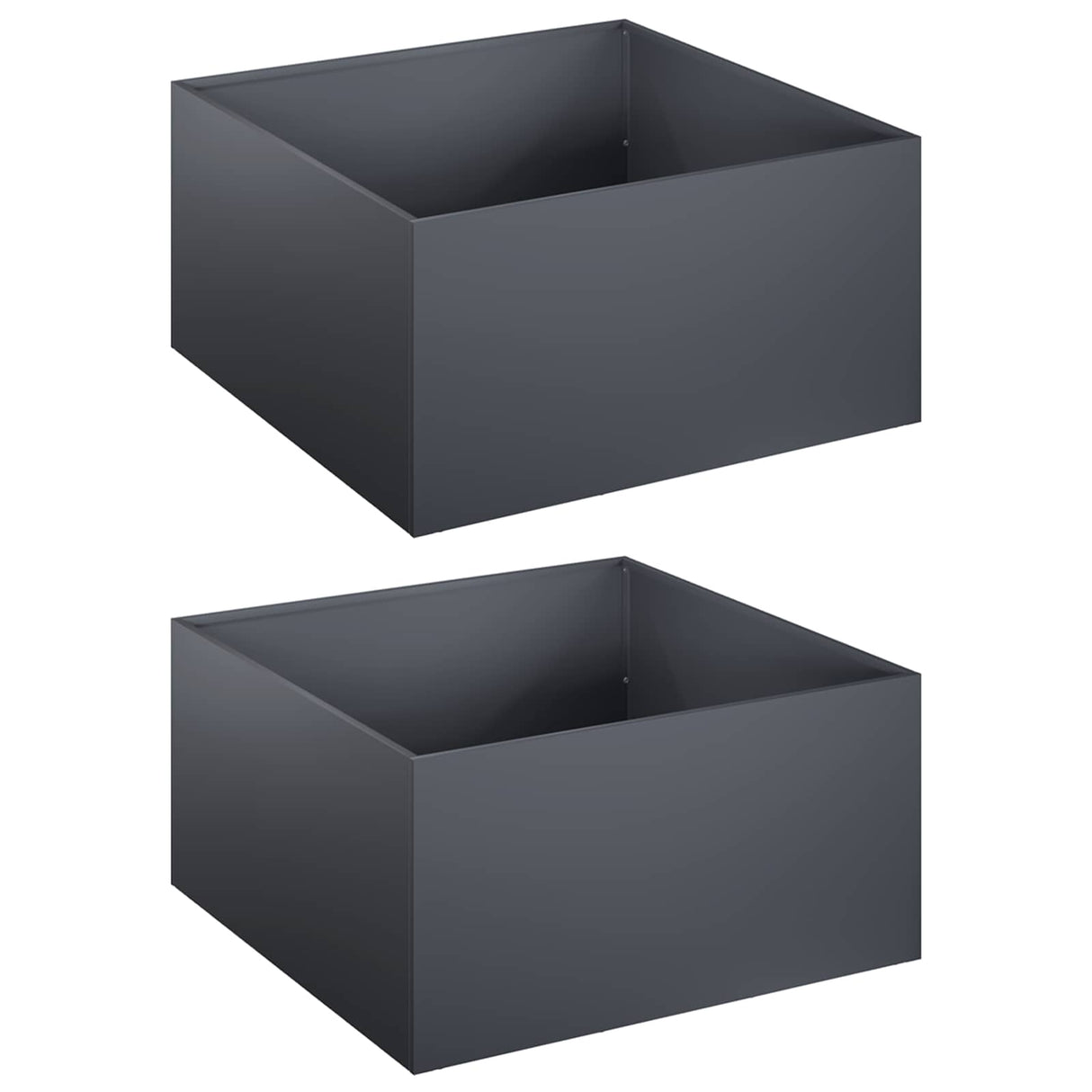 Garden Planter 2 pcs Anthracite 40 x 40 x 30 cm