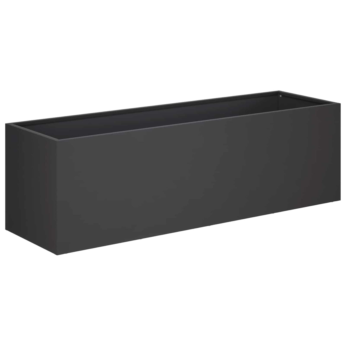 Garden Planter 2 pcs Black 100 x 30 x 30 cm Cold-rolled Steel
