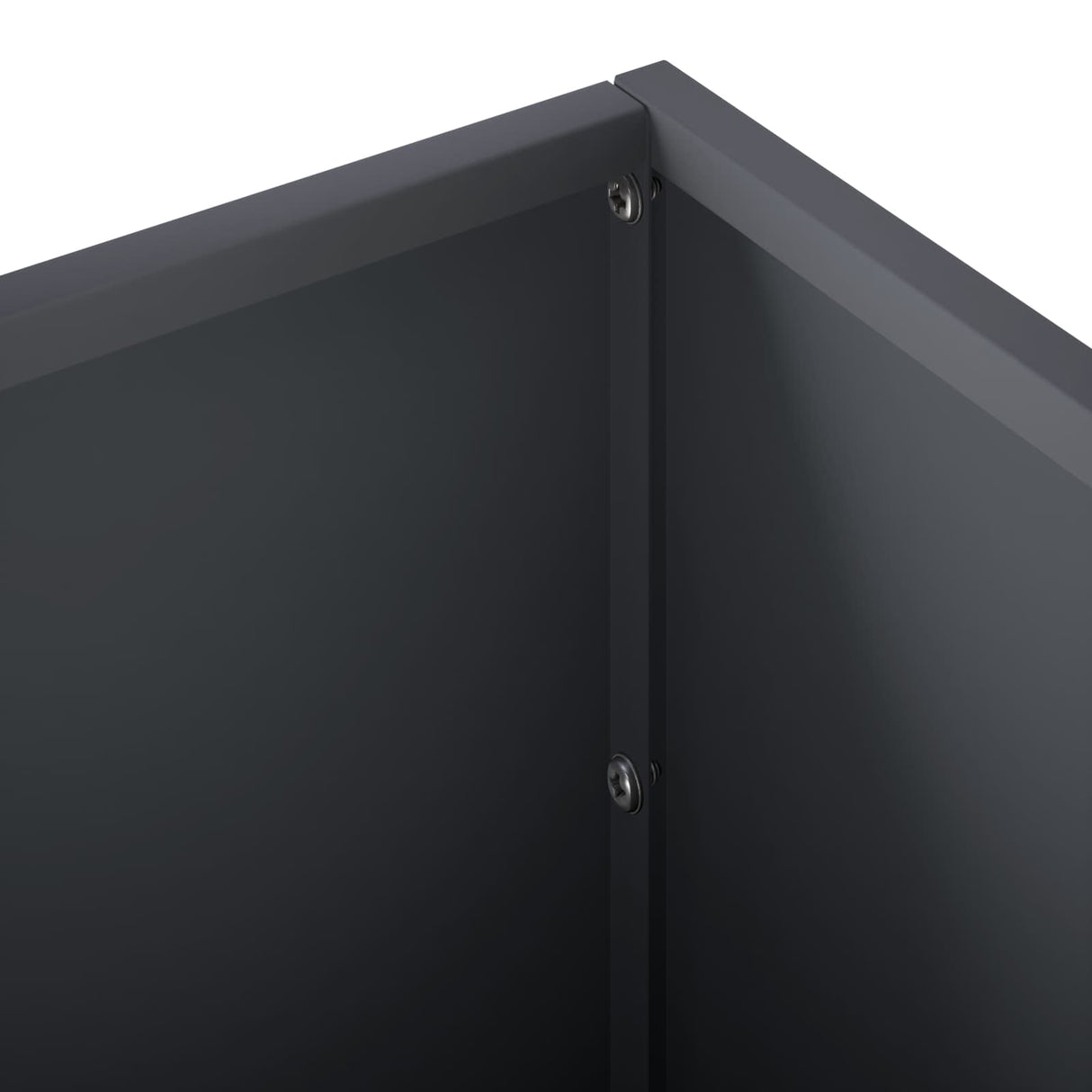 Garden Planter 2 pcs Anthracite 100 x 30 x 30 cm