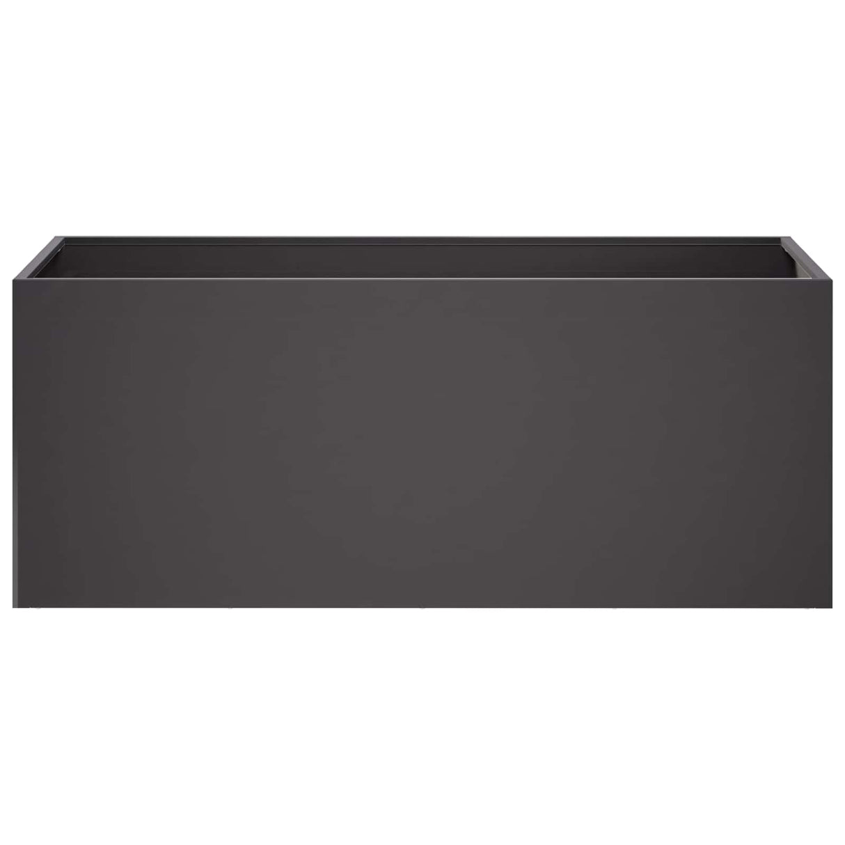 Garden Planter 2 pcs Black 100 x 40 x 40 cm Cold-rolled Steel