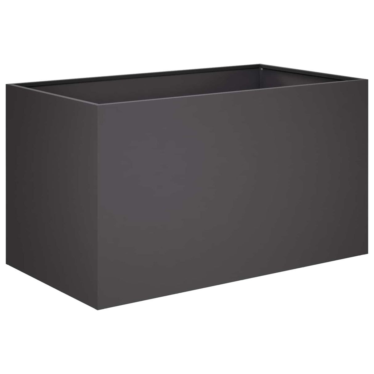 Garden Planter 2 pcs Black 80 x 50 x 50 cm Cold-rolled Steel
