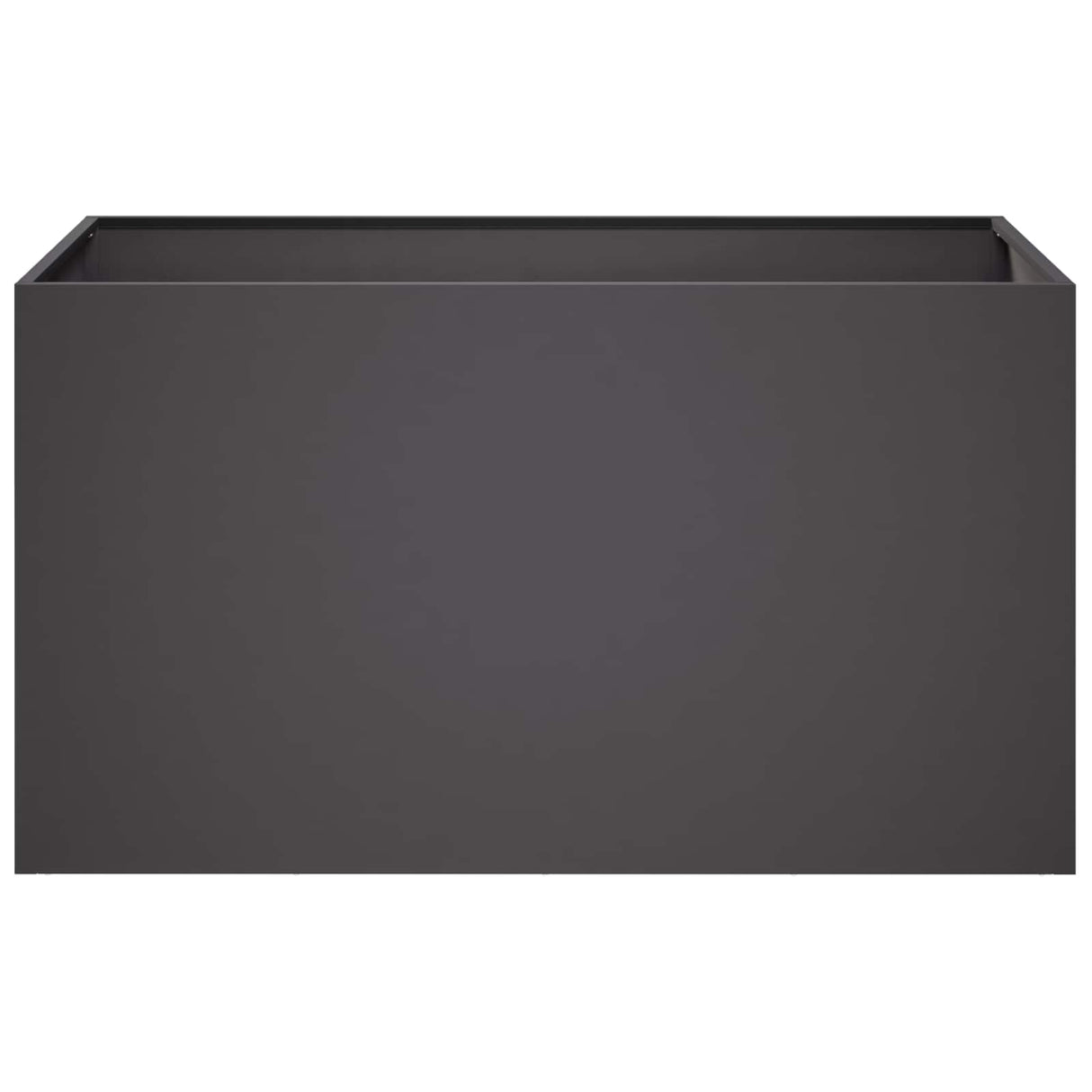 Garden Planter 2 pcs Black 80 x 50 x 50 cm Cold-rolled Steel