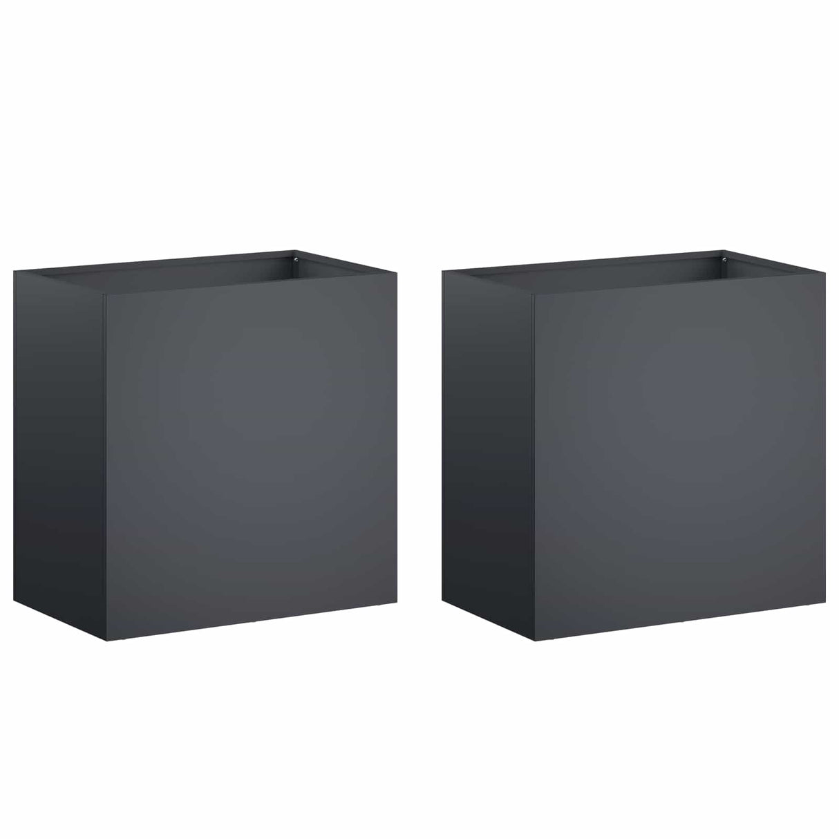 Garden Planter 2 pcs Anthracite 50 x 30 x 50 cm
