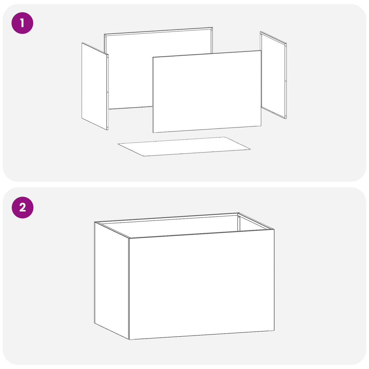 Garden Planter 2 pcs Black 50 x 40 x 40 cm Cold-rolled Steel