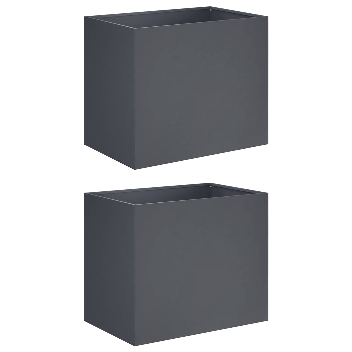 Garden Planter 2 pcs Anthracite 50 x 40 x 50 cm