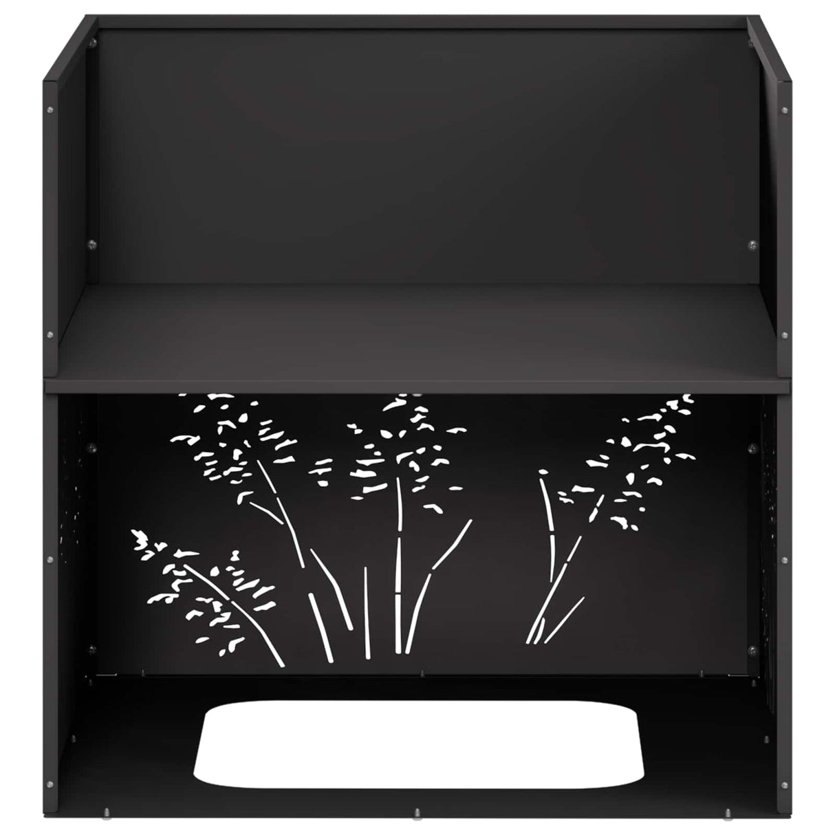 Garden Planter 2 pcs Black 50 x 50 x 49 cm Cold-rolled Steel